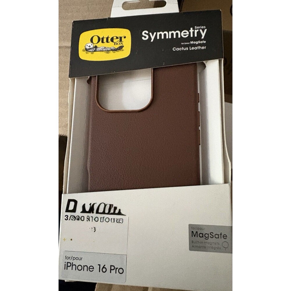 OtterBox Symmetry Series MagSafe Leather Brown Case for iPhone 16 Pro